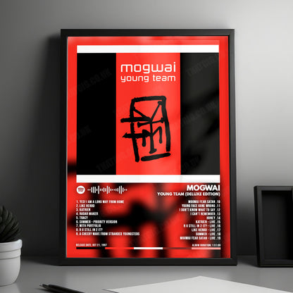 Mogwai "Young Team" Album Cover Poster - with Complete Tracklist