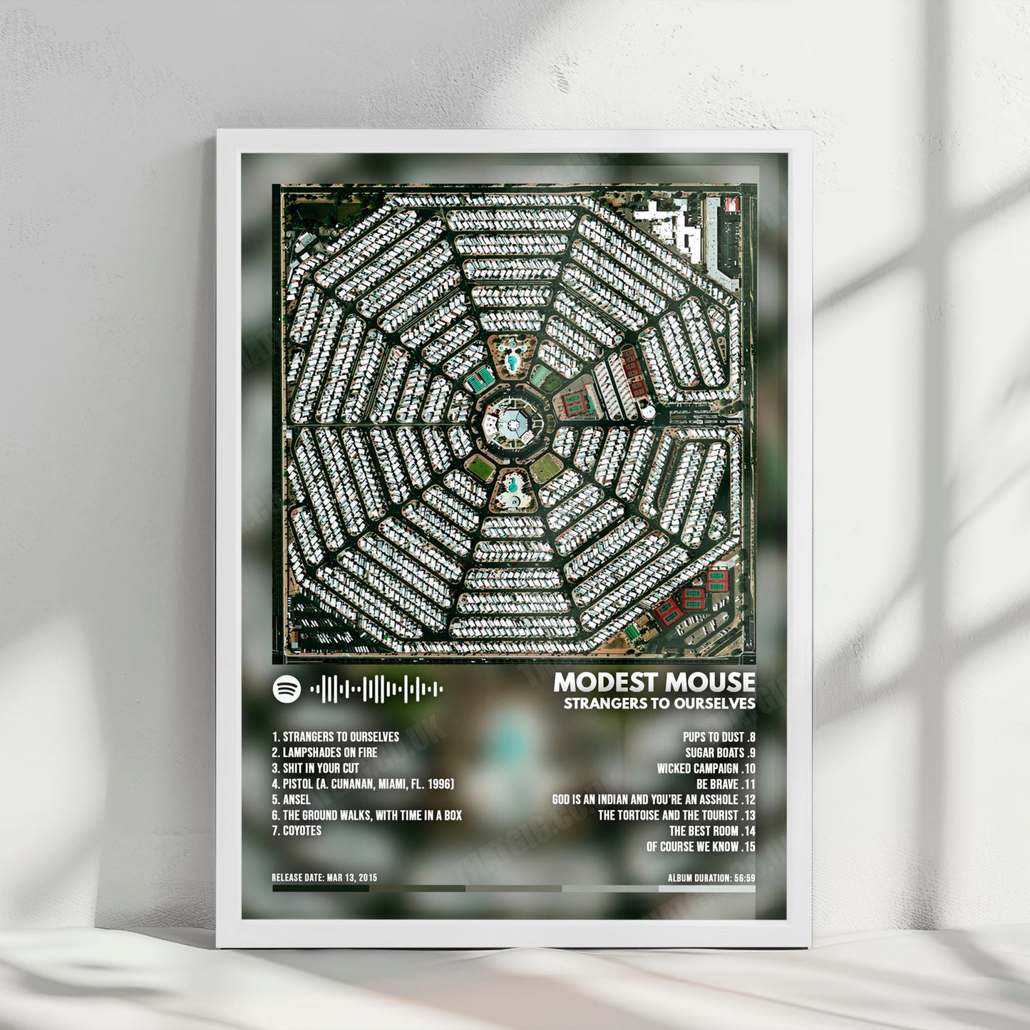 Modest Mouse "Strangers to Ourselves" Album Cover Poster - with Complete Tracklist