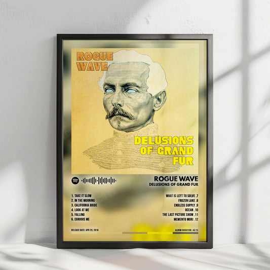 Rogue Wave "Delusions of Grand Fur" Album Cover Poster - with Complete Tracklist