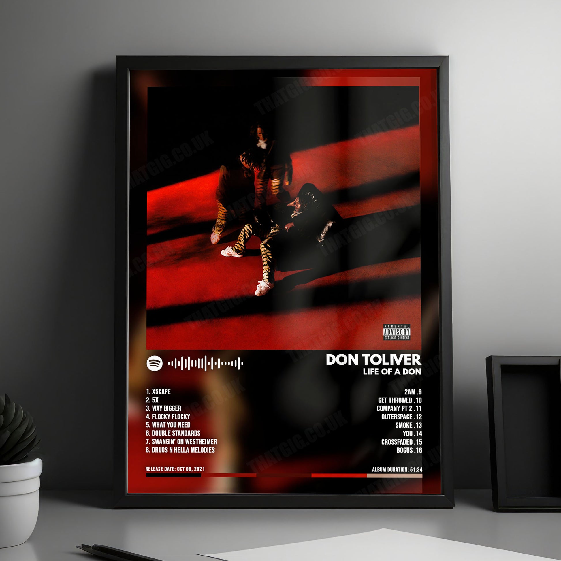 Don Toliver "Life of a DON" Album Cover Poster - with Complete Tracklist