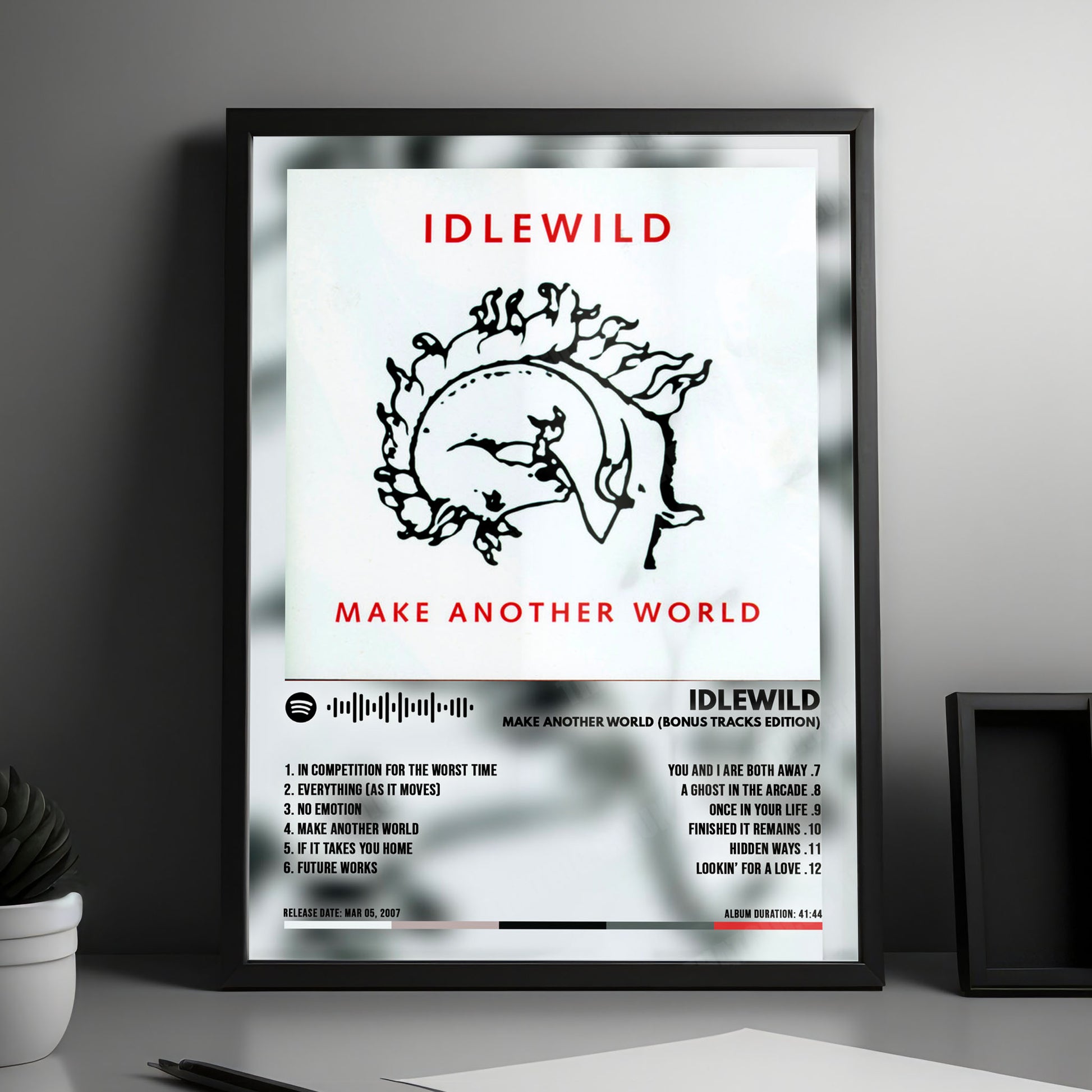 Idlewild "Make Another World (Bonus Tracks Edition)" Album Cover Poster - with Complete Tracklist