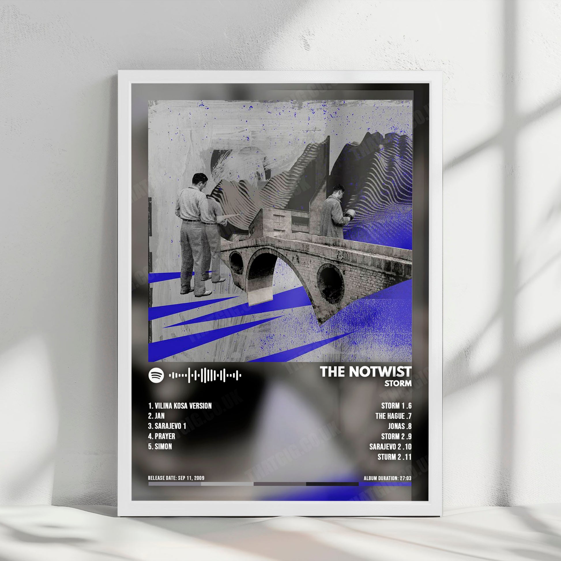 The Notwist "Storm" Album Cover Poster - with Complete Tracklist
