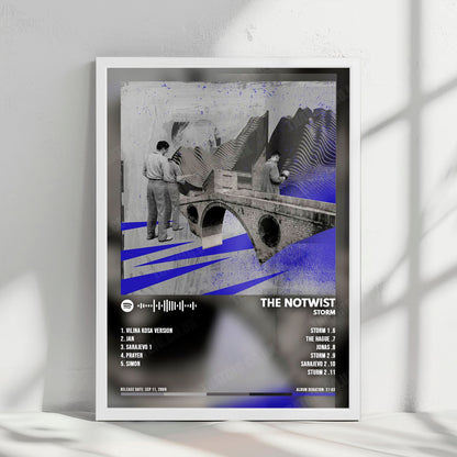 The Notwist "Storm" Album Cover Poster - with Complete Tracklist
