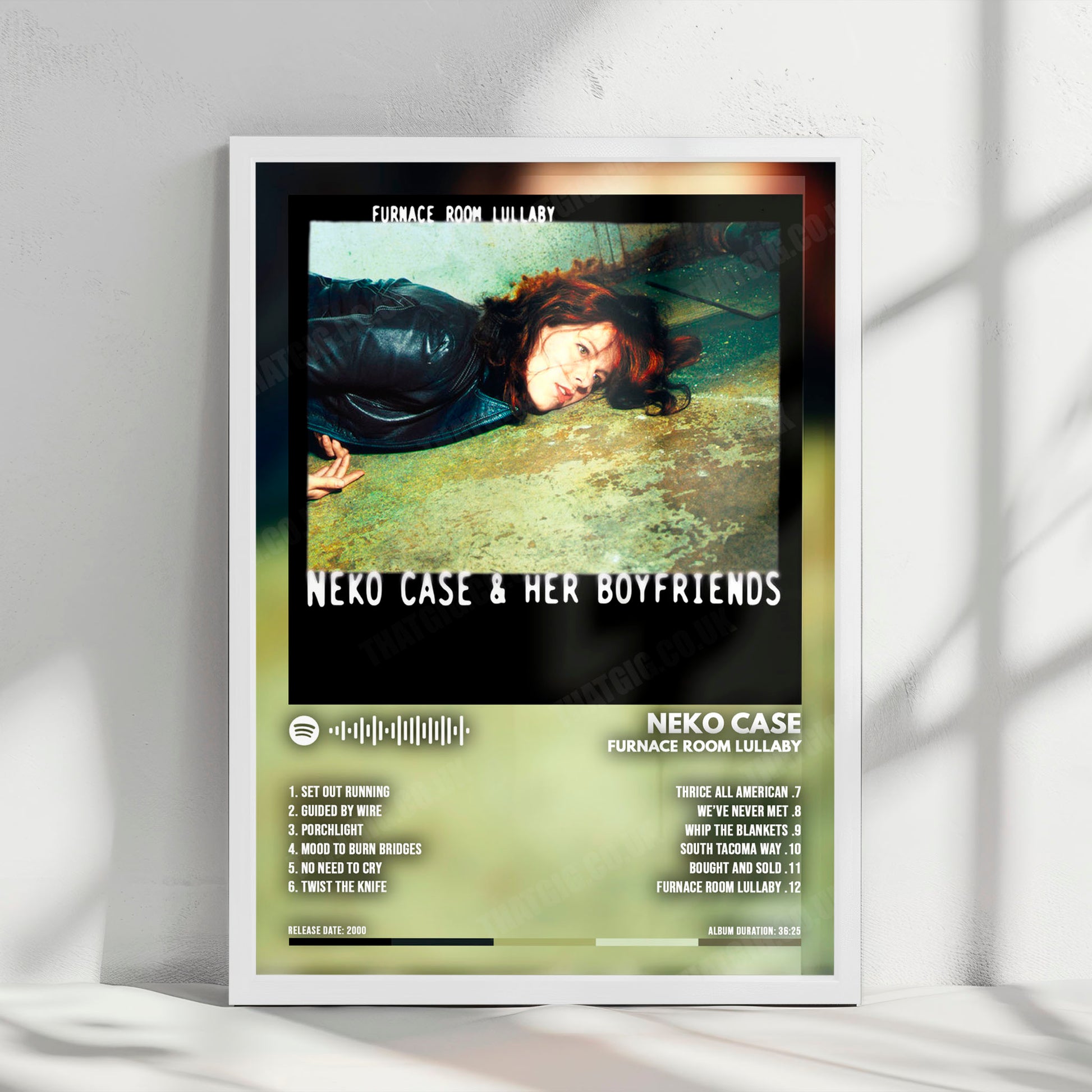 Neko Case "Furnace Room Lullaby" Album Cover Poster - with Complete Tracklist
