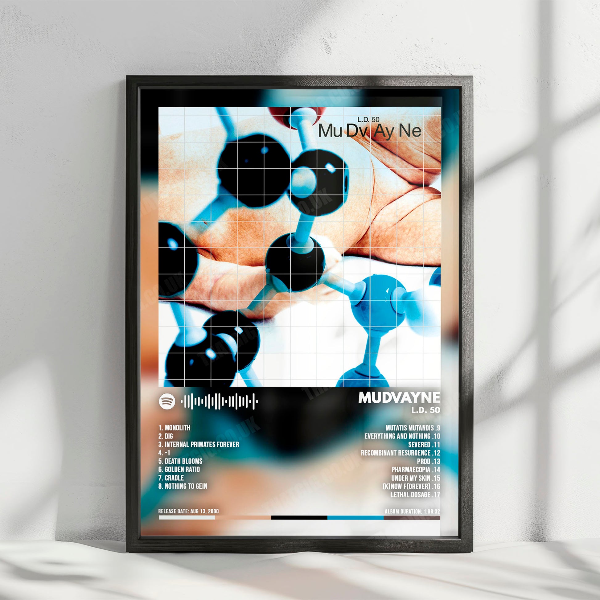Mudvayne "L.D. 50" Album Cover Poster - with Complete Tracklist