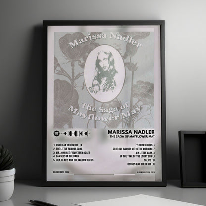 Marissa Nadler "The Saga of Mayflower May" Album Cover Poster - with Complete Tracklist