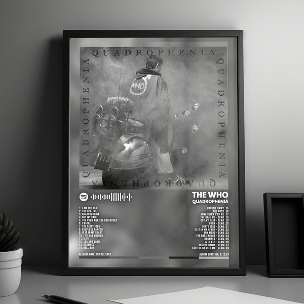 The Who "Quadrophenia" Album Cover Poster - with Complete Tracklist
