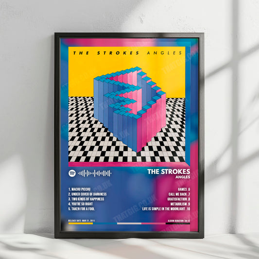 The Strokes "Angles" Album Cover Poster - with Complete Tracklist