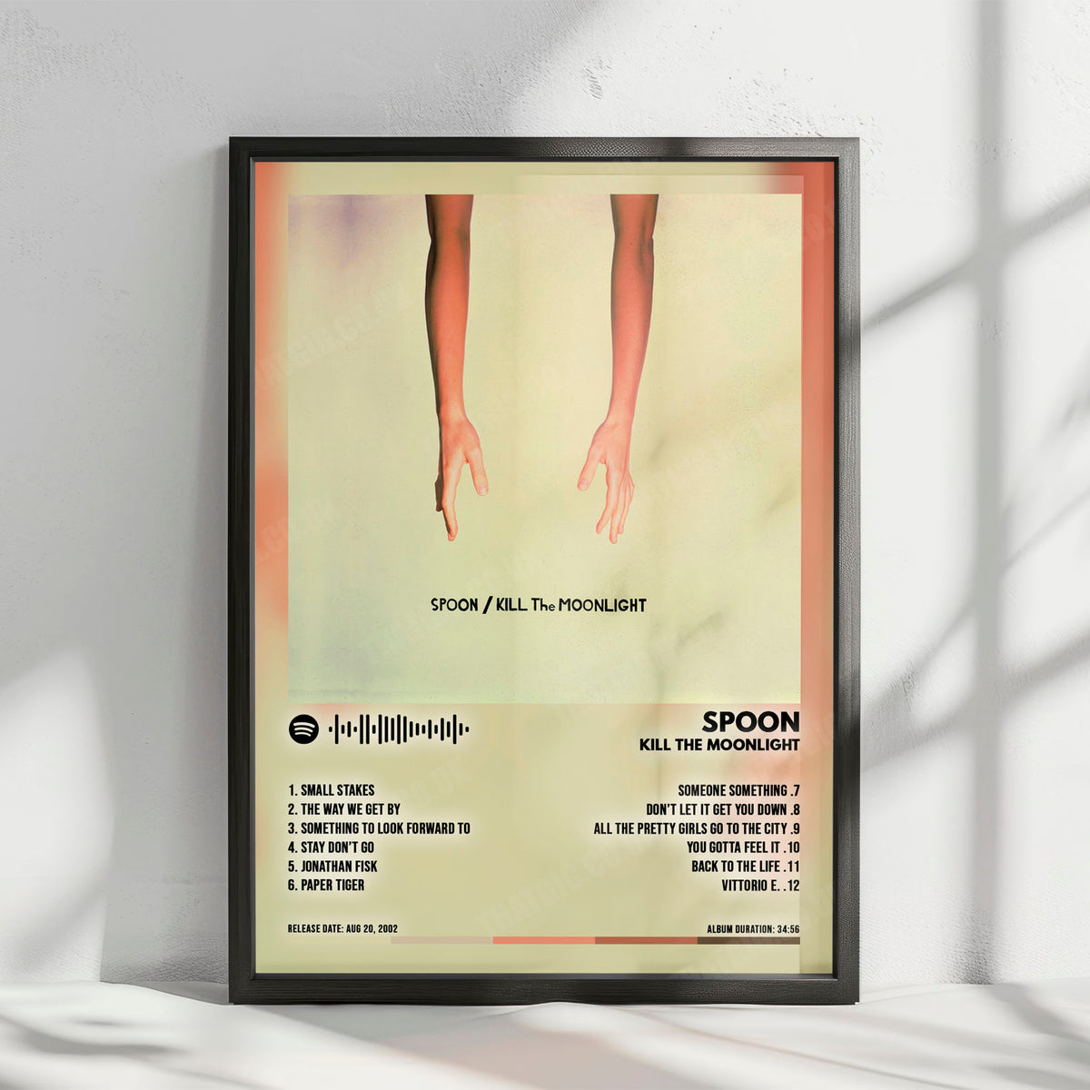 Spoon "Kill the Moonlight" Album Cover Poster - with Complete Tracklist
