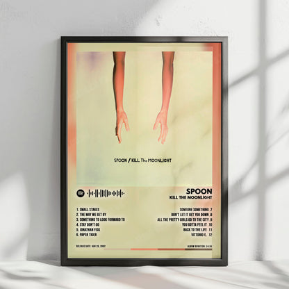 Spoon "Kill the Moonlight" Album Cover Poster - with Complete Tracklist