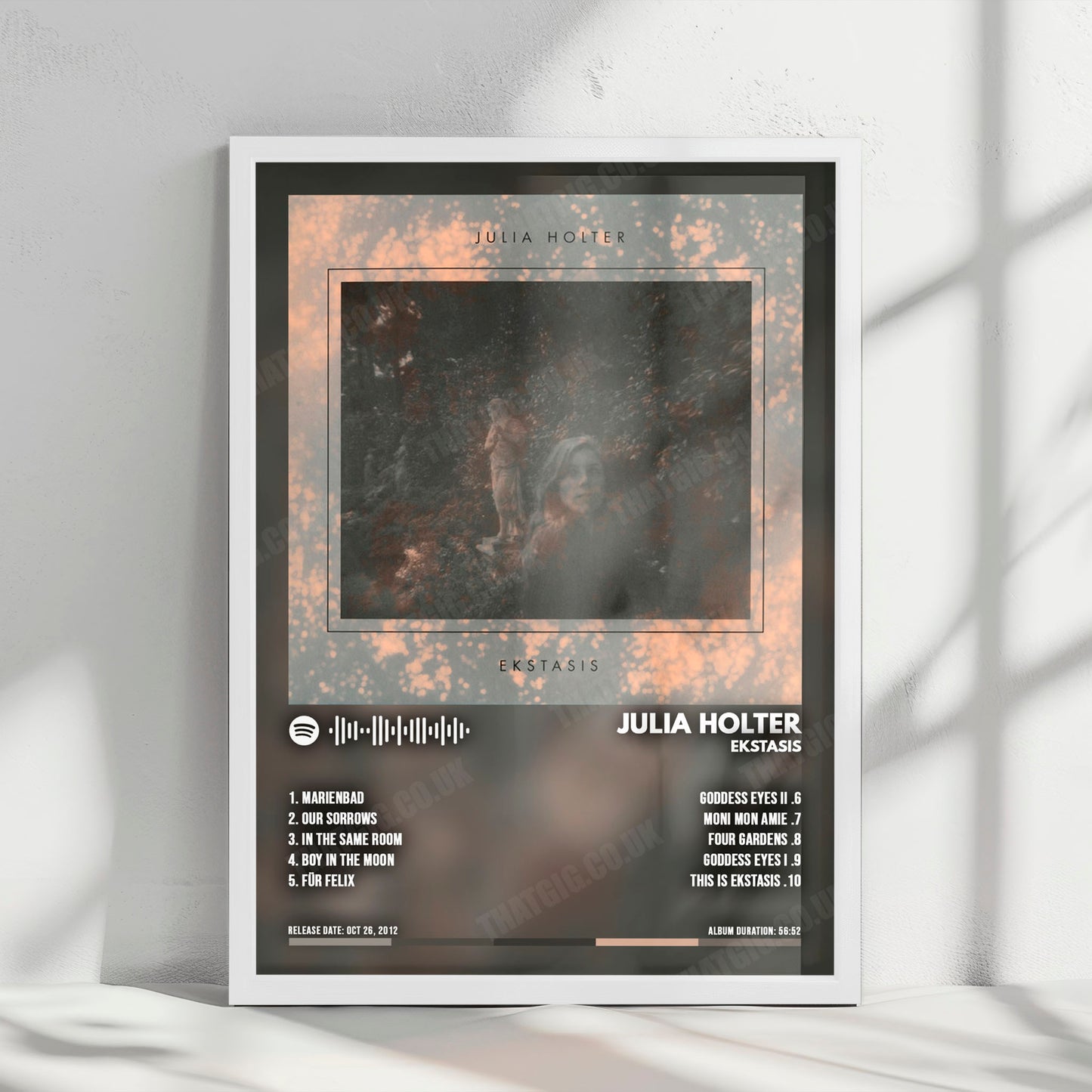 Julia Holter "Ekstasis" Album Cover Poster - with Complete Tracklist