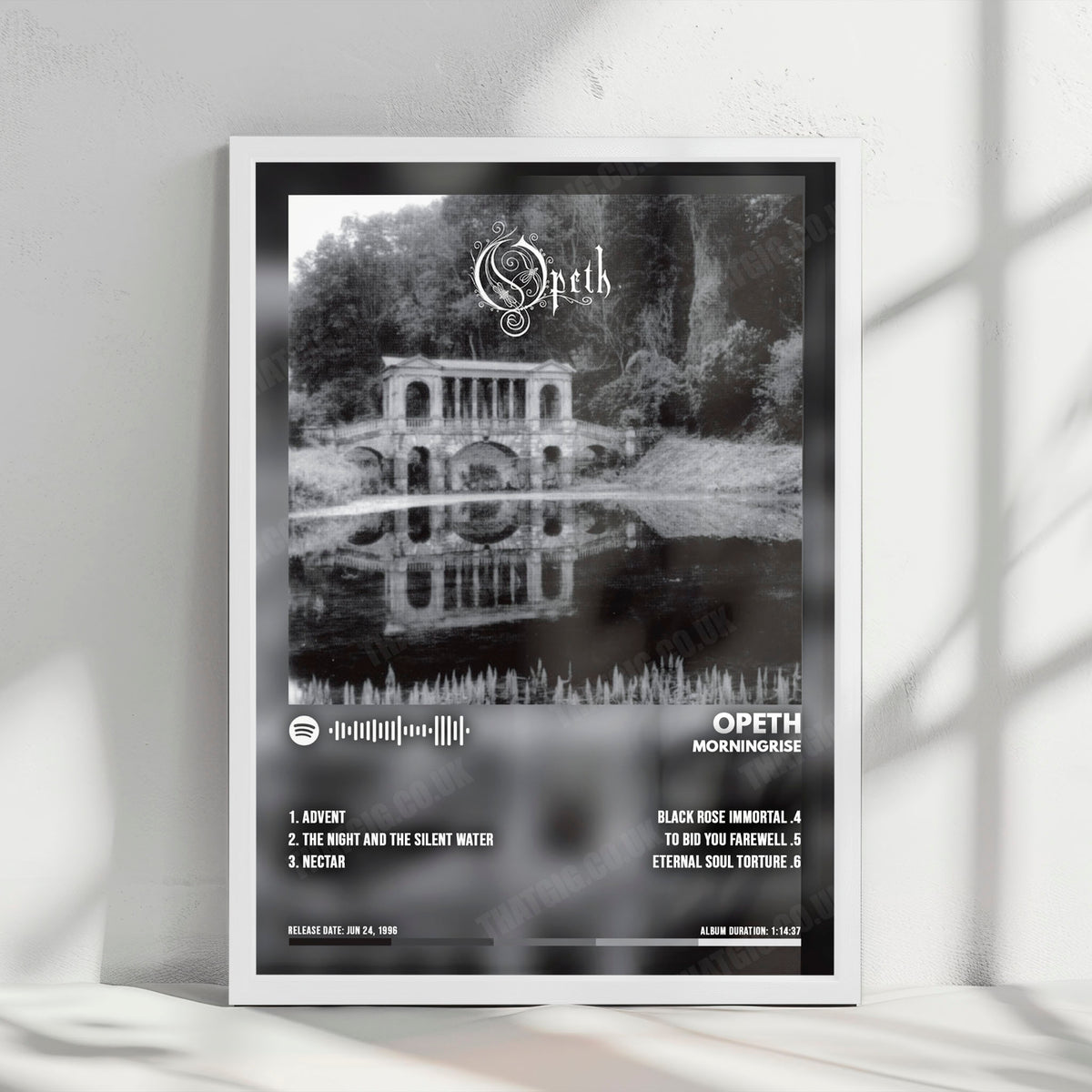 Opeth "Morningrise" Album Cover Poster - with Complete Tracklist