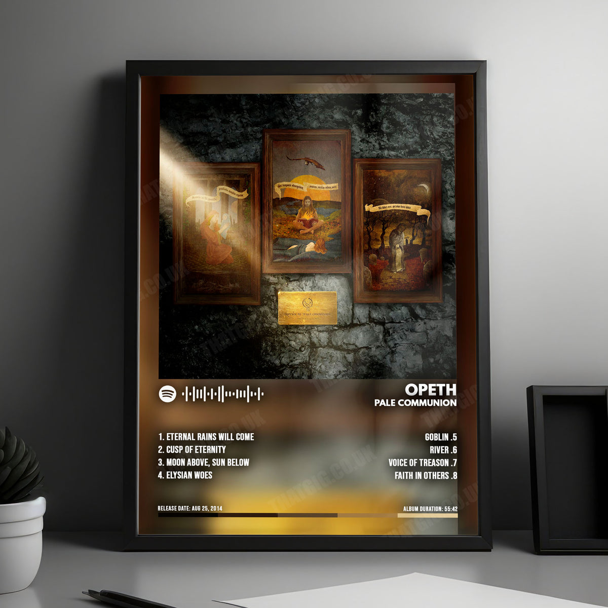 Opeth "Pale Communion" Album Cover Poster - with Complete Tracklist