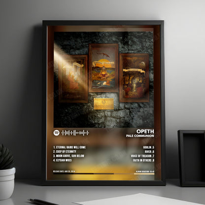 Opeth "Pale Communion" Album Cover Poster - with Complete Tracklist