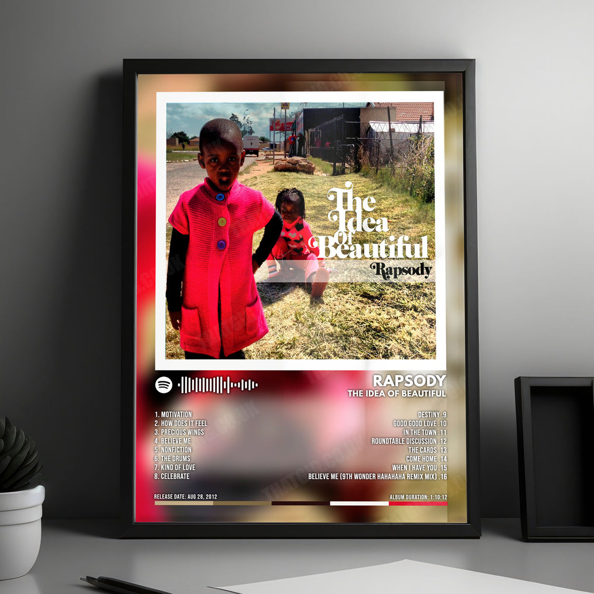 Rapsody "The Idea Of Beautiful" Album Cover Poster - with Complete Tracklist