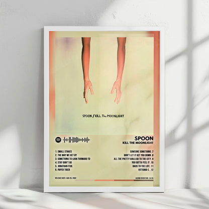 Spoon "Kill the Moonlight" Album Cover Poster - with Complete Tracklist