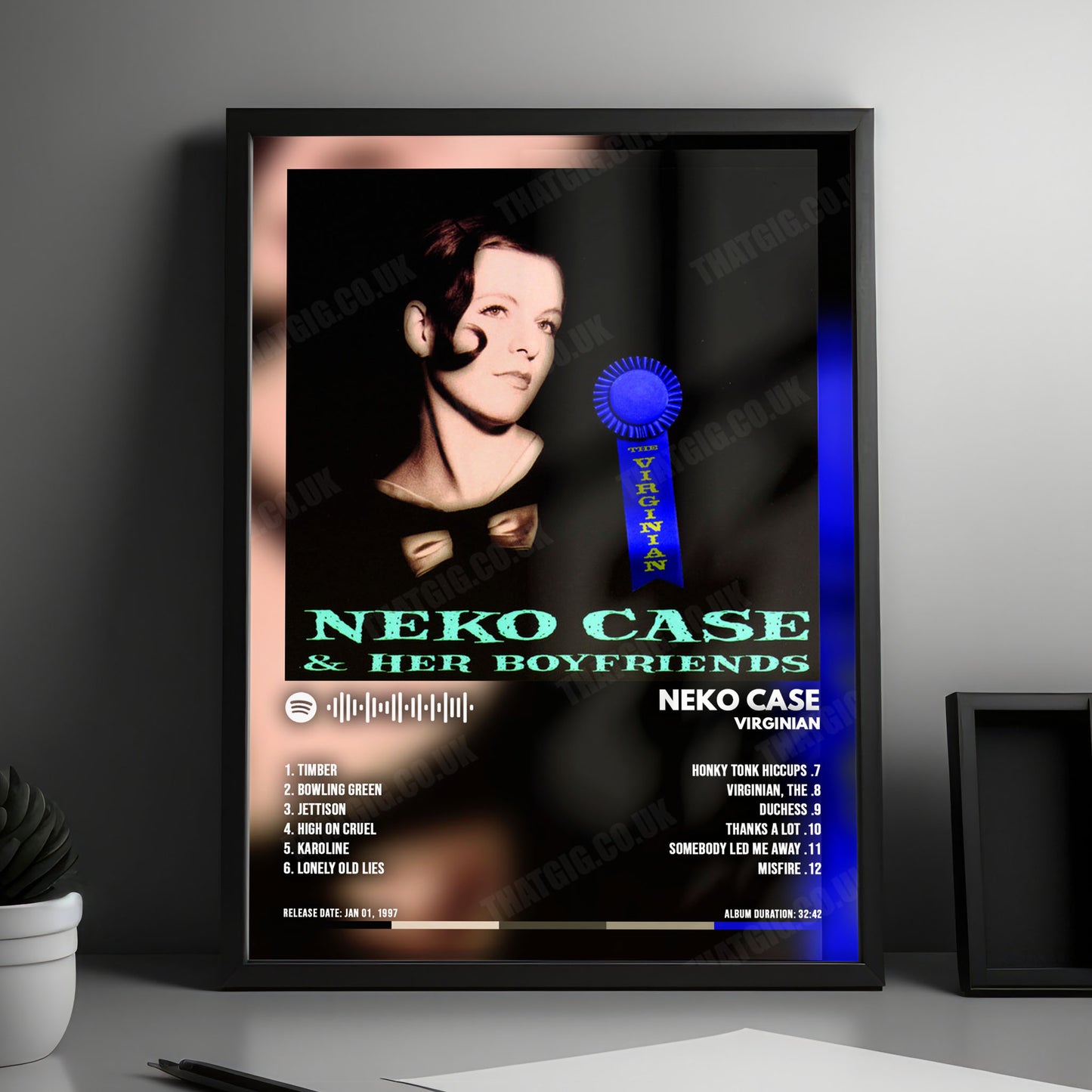 Neko Case "Virginian" Album Cover Poster - with Complete Tracklist