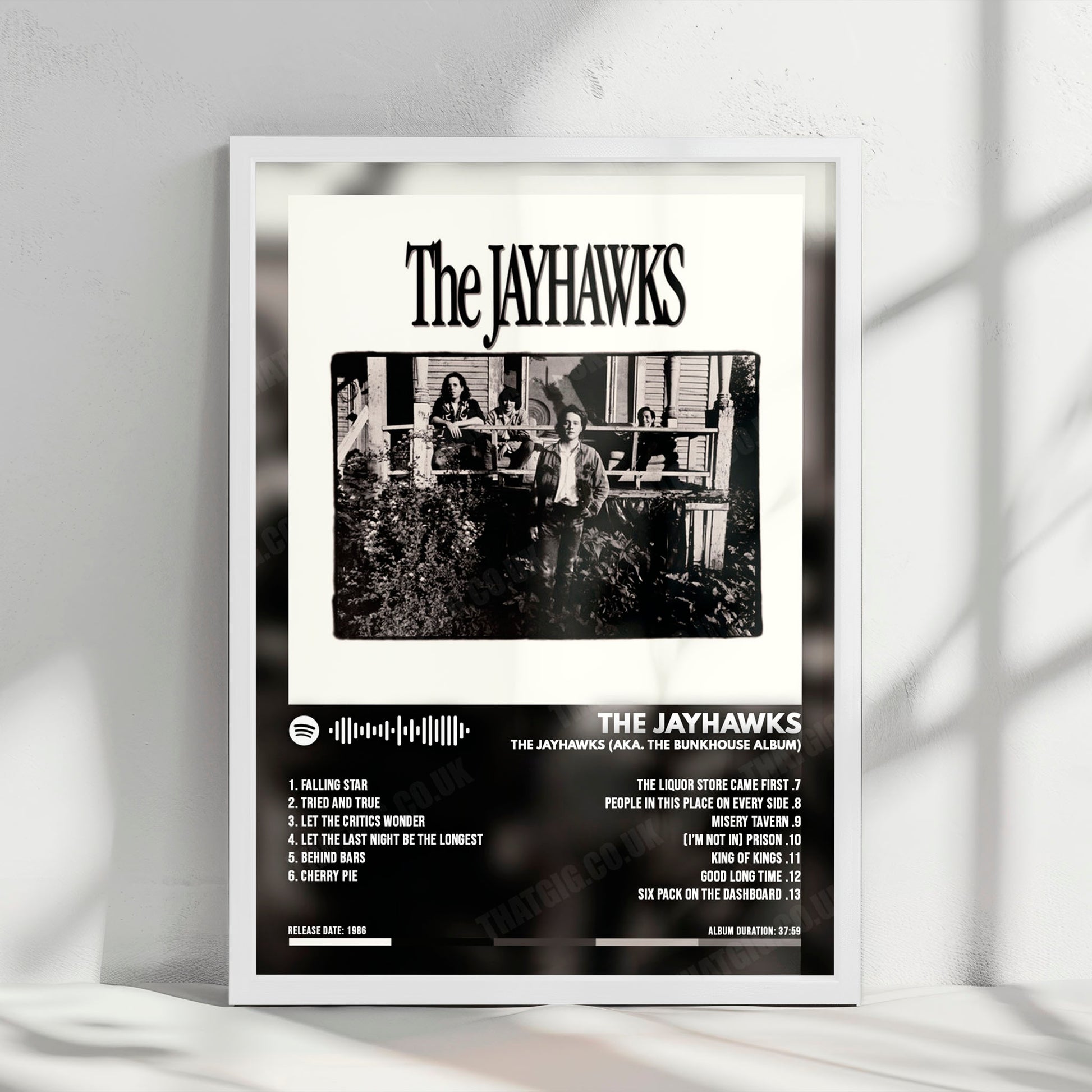 The Jayhawks "The Jayhawks (aka. The Bunkhouse Album)" Album Cover Poster - with Complete Tracklist