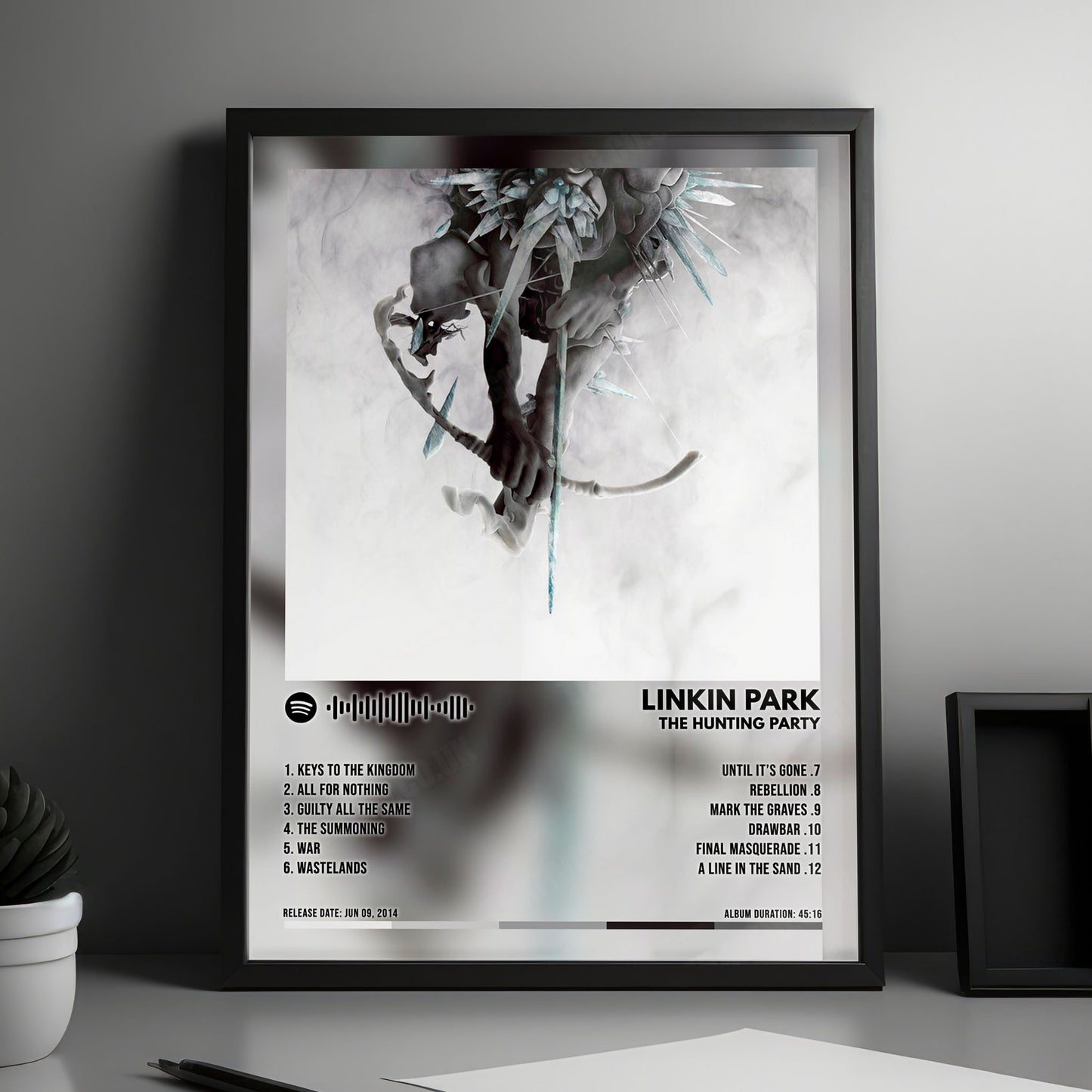 Linkin Park "The Hunting Party" Album Cover Poster - with Complete Tracklist