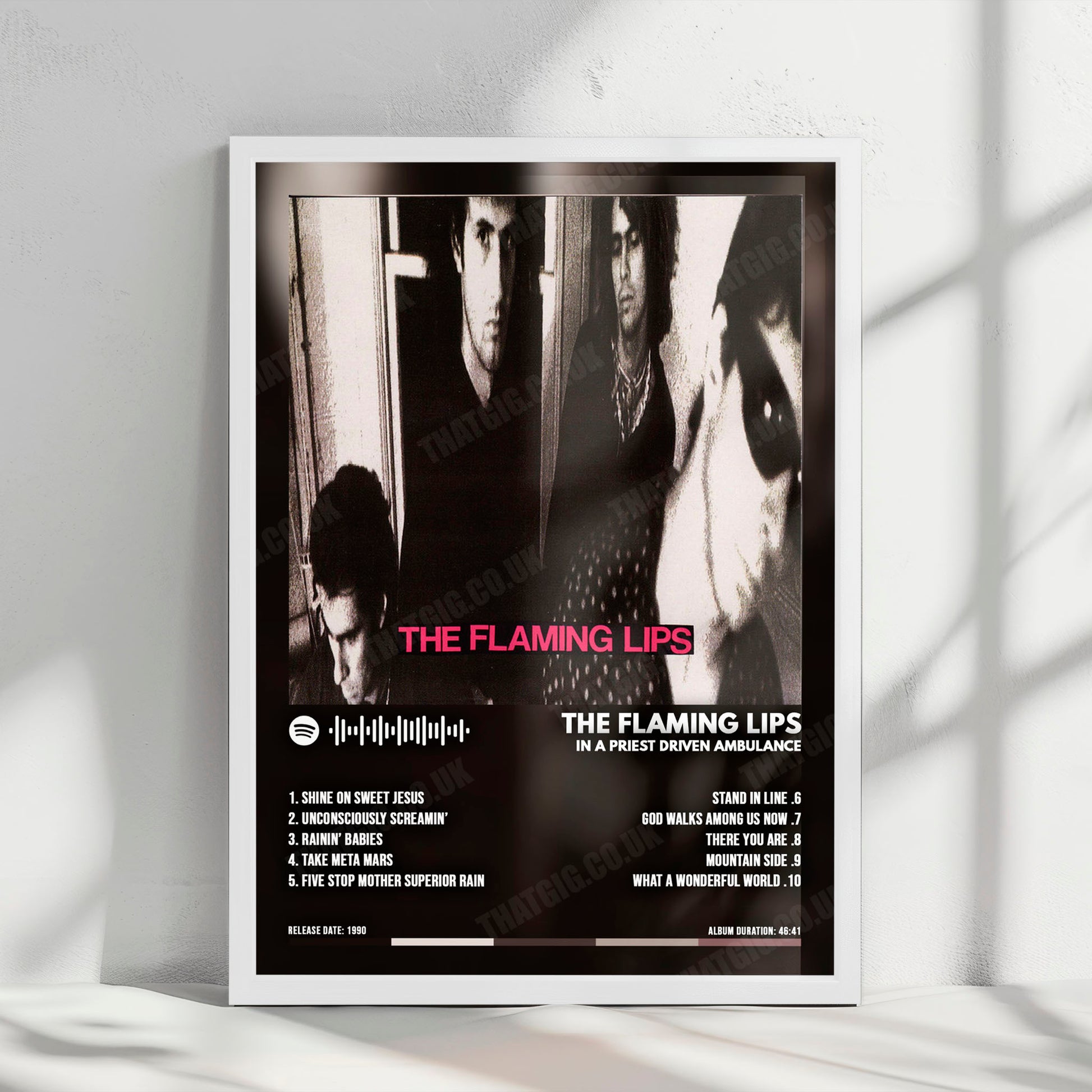The Flaming Lips "In a Priest Driven Ambulance" Album Cover Poster - with Complete Tracklist