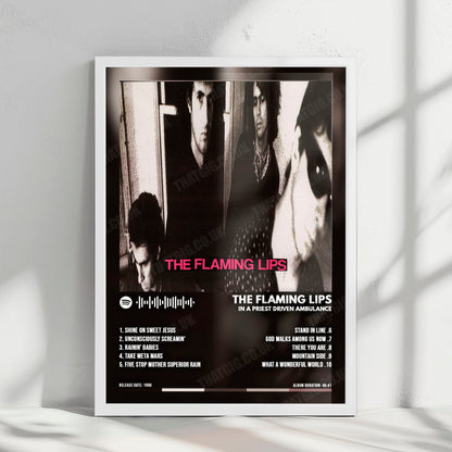 The Flaming Lips "In a Priest Driven Ambulance" Album Cover Poster - with Complete Tracklist