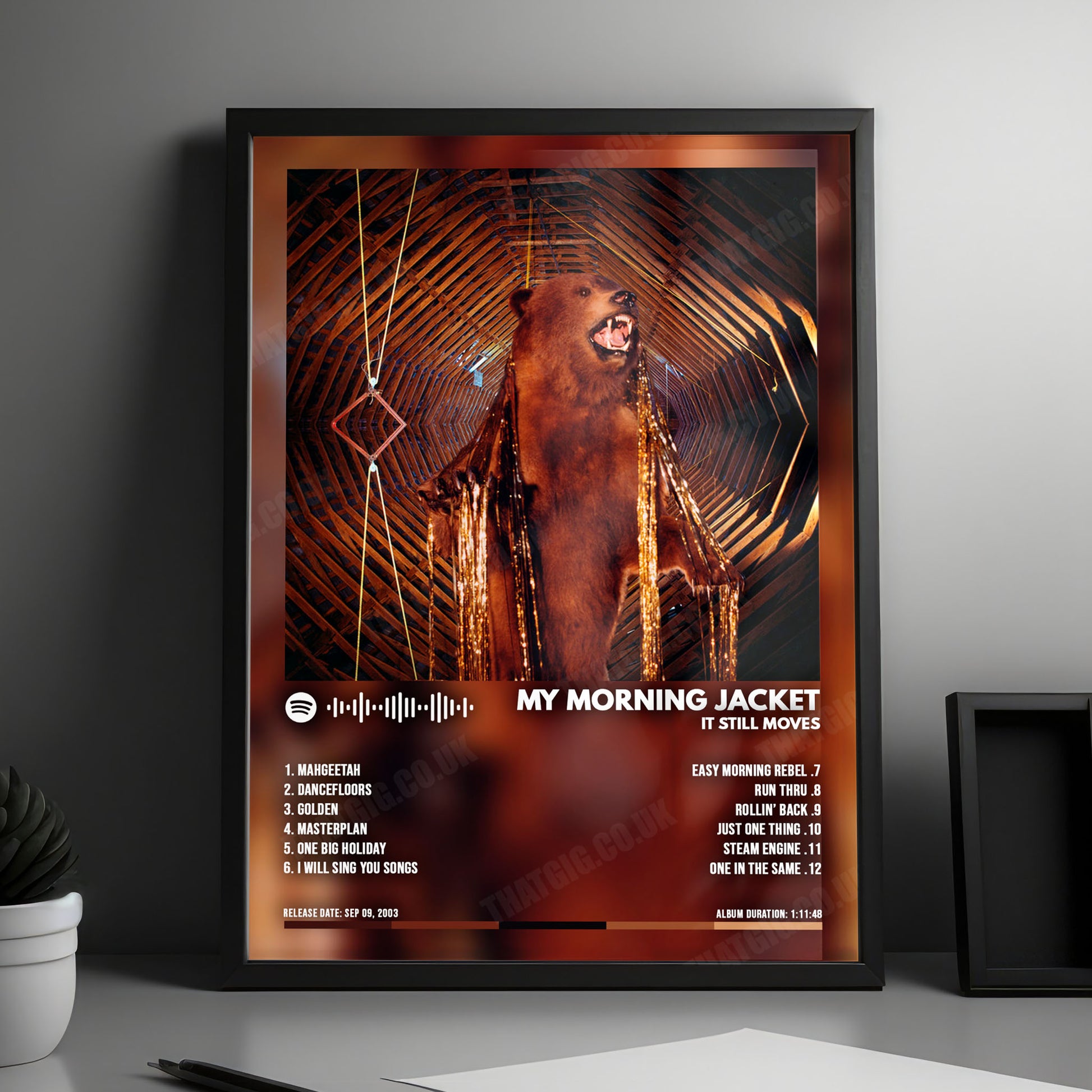 My Morning Jacket "It Still Moves" Album Cover Poster - with Complete Tracklist