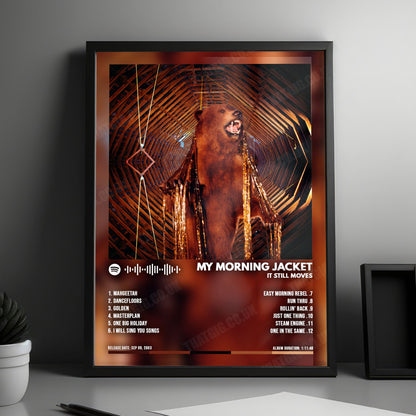 My Morning Jacket "It Still Moves" Album Cover Poster - with Complete Tracklist
