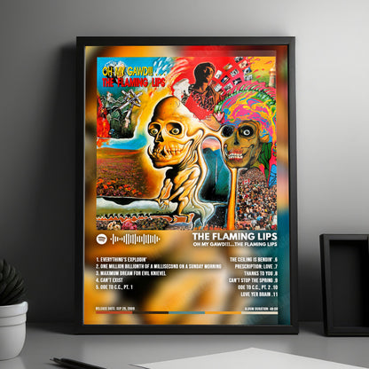 The Flaming Lips "Oh My Gawd!!!...The Flaming Lips" Album Cover Poster - with Complete Tracklist