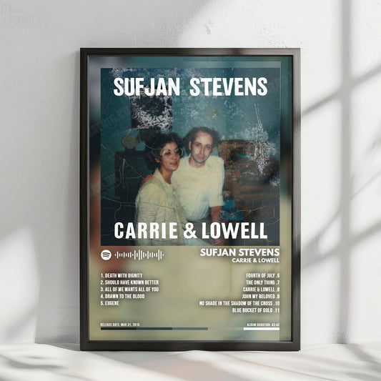 Sufjan Stevens "Illinois" Album Cover Poster - with Complete Tracklist