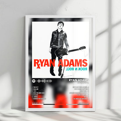 Ryan Adams "Rock N Roll" Album Cover Poster - with Complete Tracklist