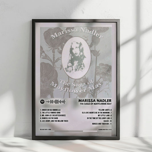 Marissa Nadler "The Saga of Mayflower May" Album Cover Poster - with Complete Tracklist