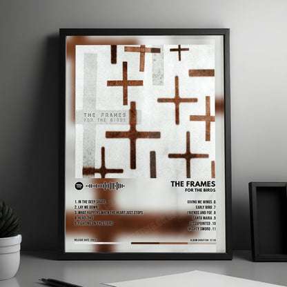 The Frames "For The Birds" Album Cover Poster - with Complete Tracklist