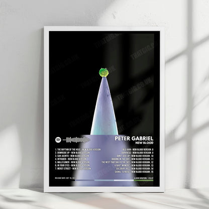Peter Gabriel "New Blood" Album Cover Poster - with Complete Tracklist