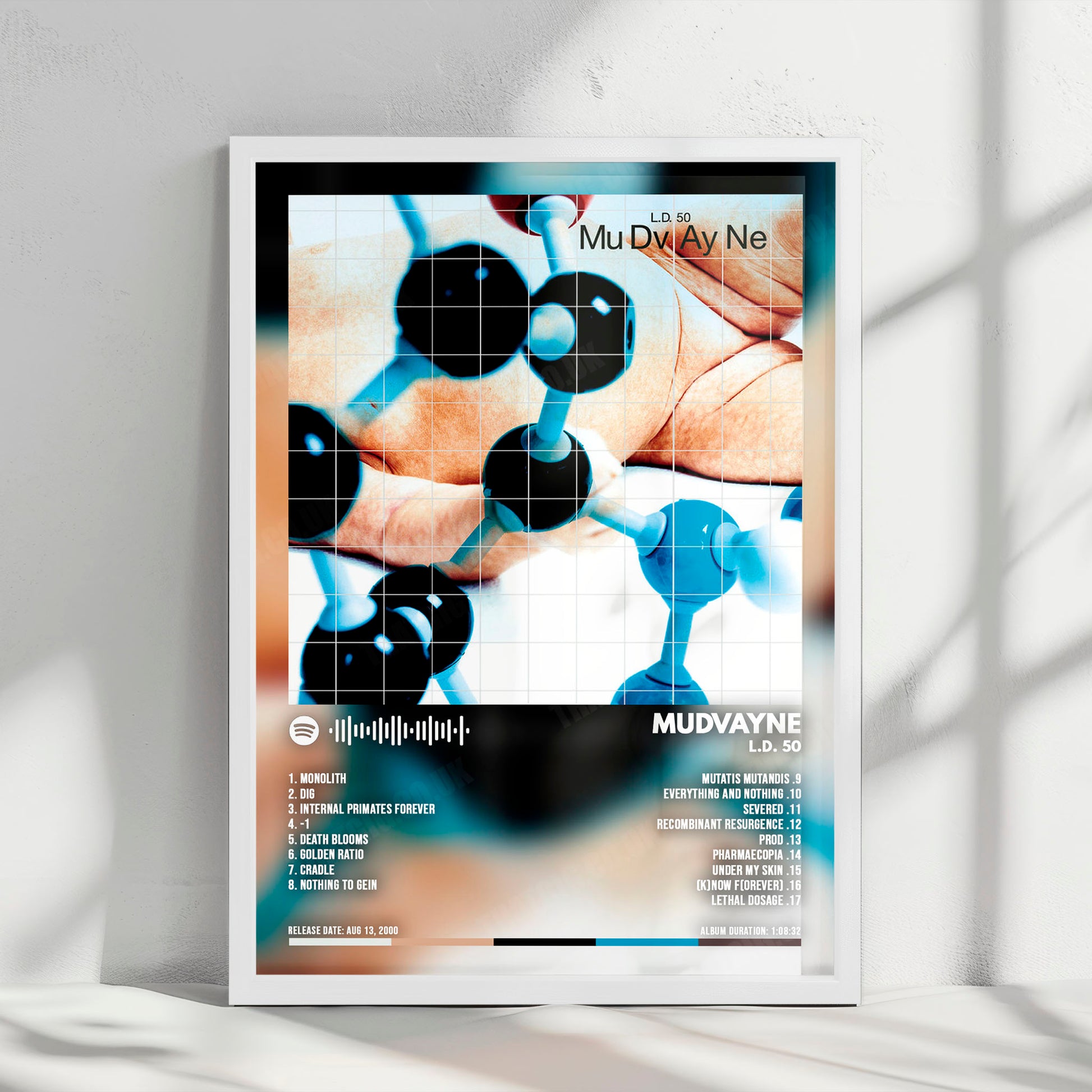 Mudvayne "L.D. 50" Album Cover Poster - with Complete Tracklist