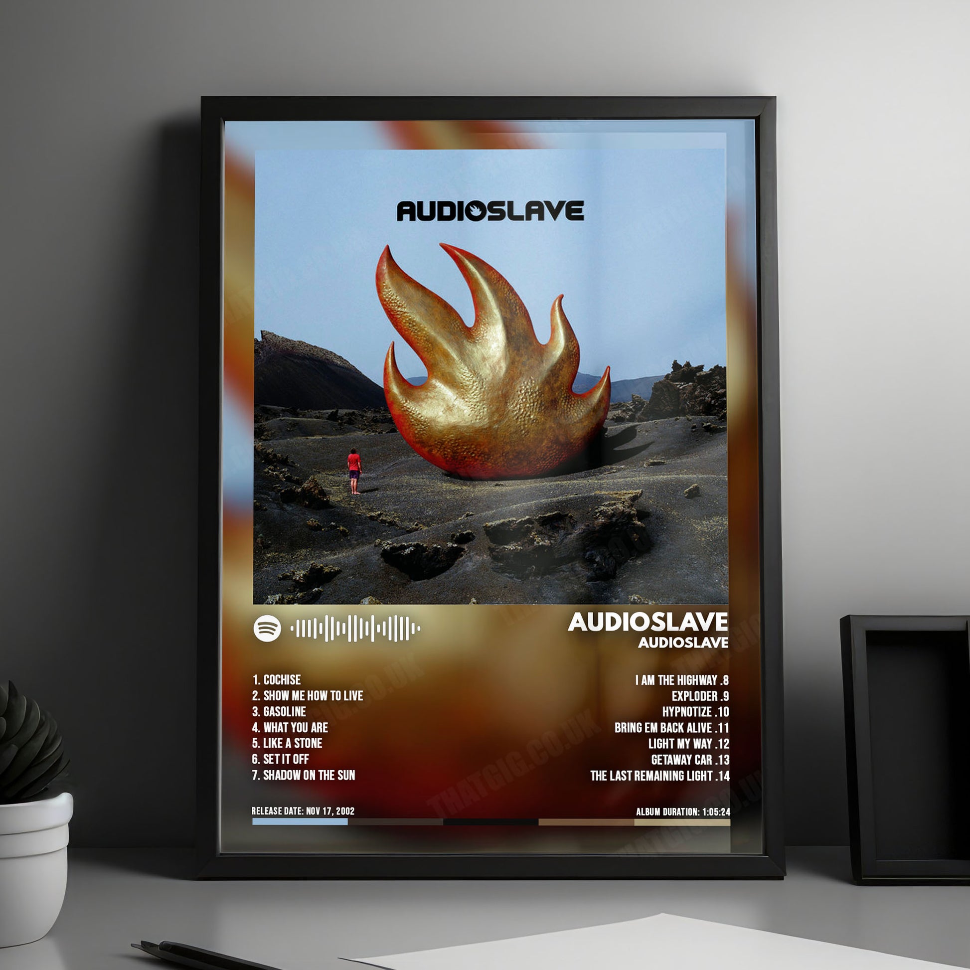 Audioslave "Audioslave " Album Cover Poster - with Complete Tracklist