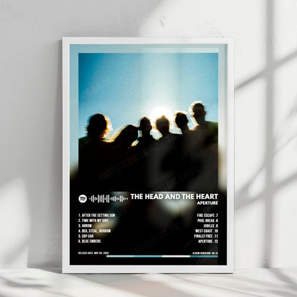 The Head and the Heart "Aperture" Album Cover Poster - with Complete Tracklist