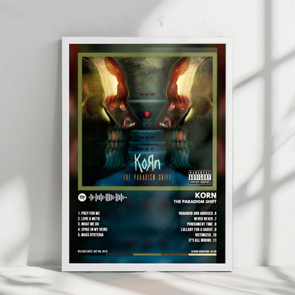Korn "The Paradigm Shift" Album Cover Poster - with Complete Tracklist