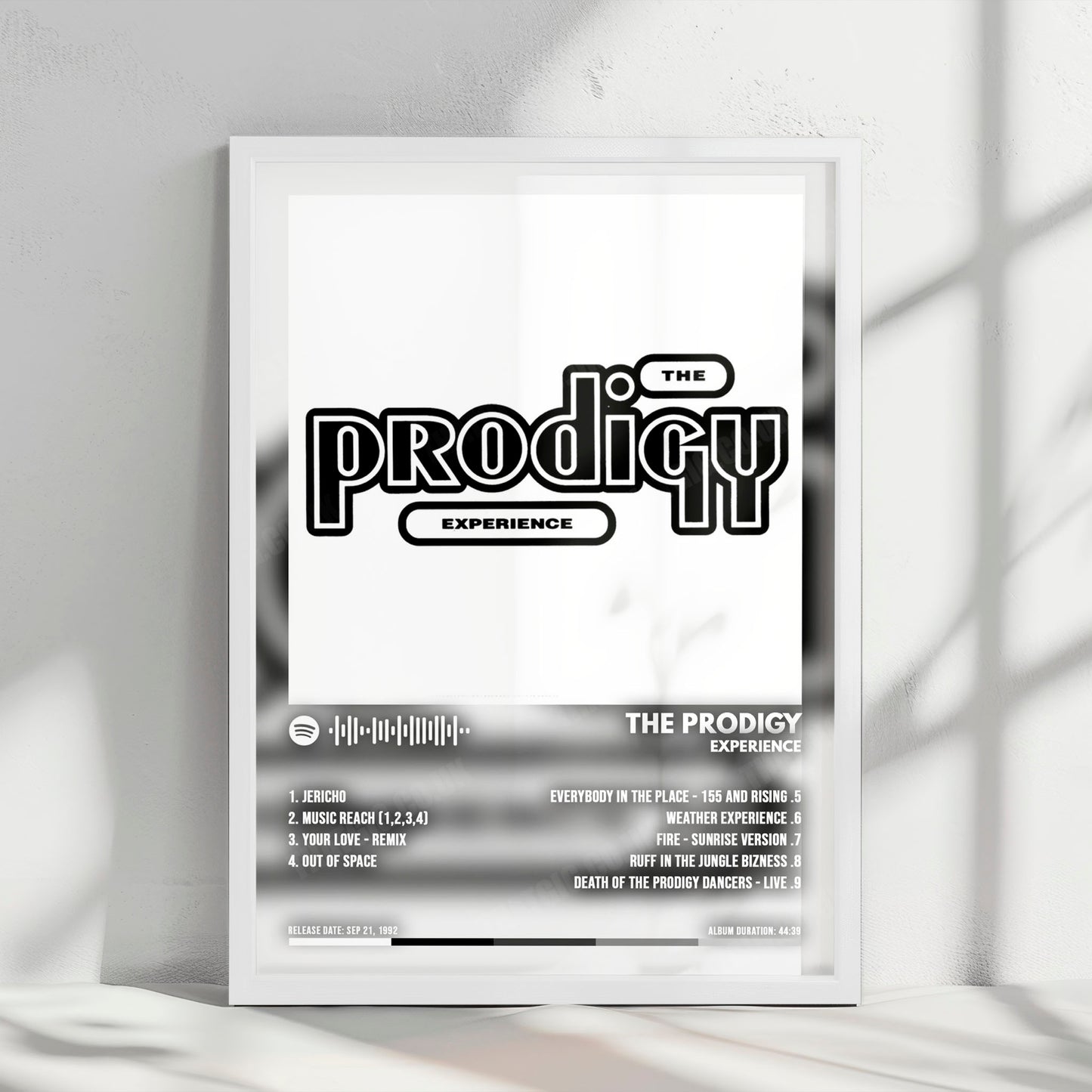 The Prodigy "Experience" Album Cover Poster - with Complete Tracklist