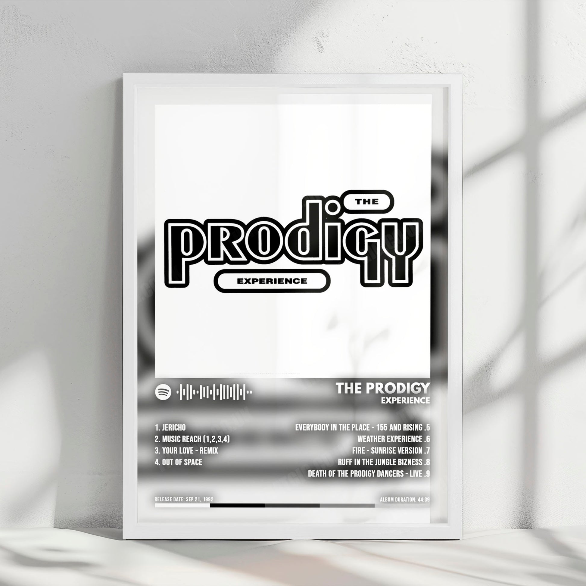 The Prodigy "Experience" Album Cover Poster - with Complete Tracklist