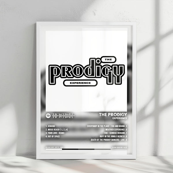 The Prodigy "Experience" Album Cover Poster - with Complete Tracklist