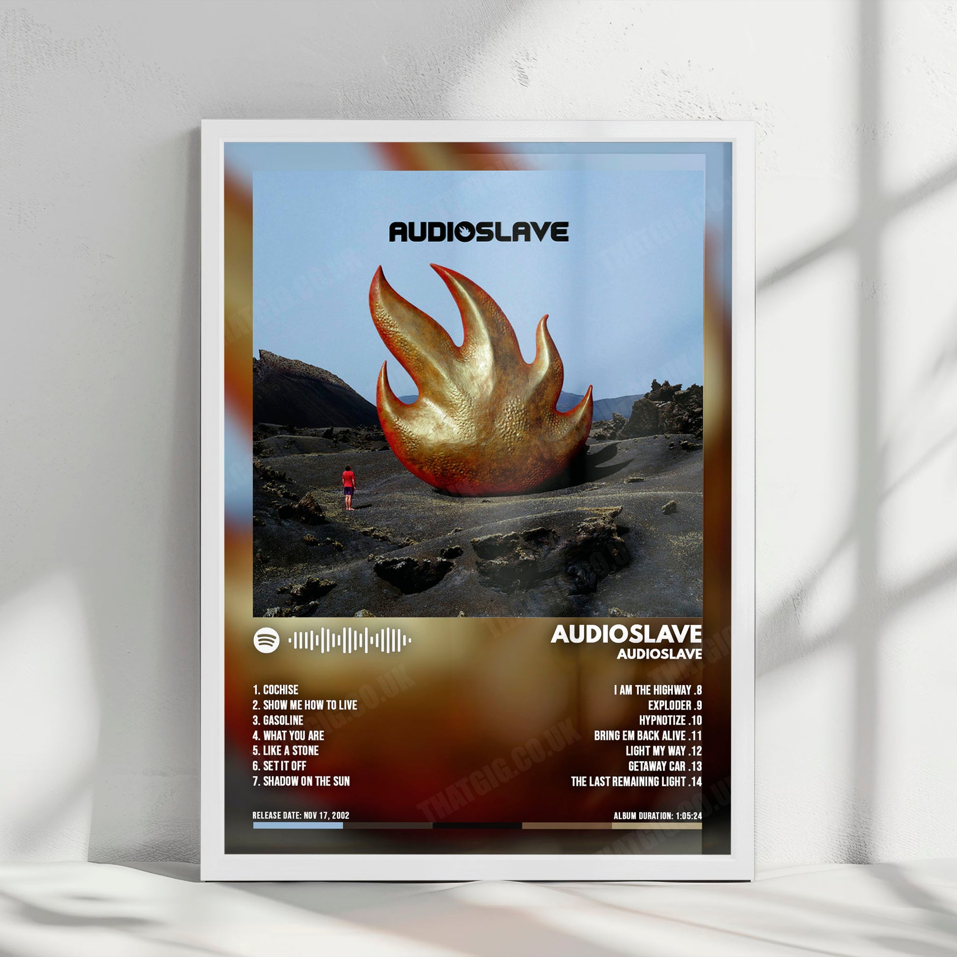Audioslave "Audioslave " Album Cover Poster - with Complete Tracklist