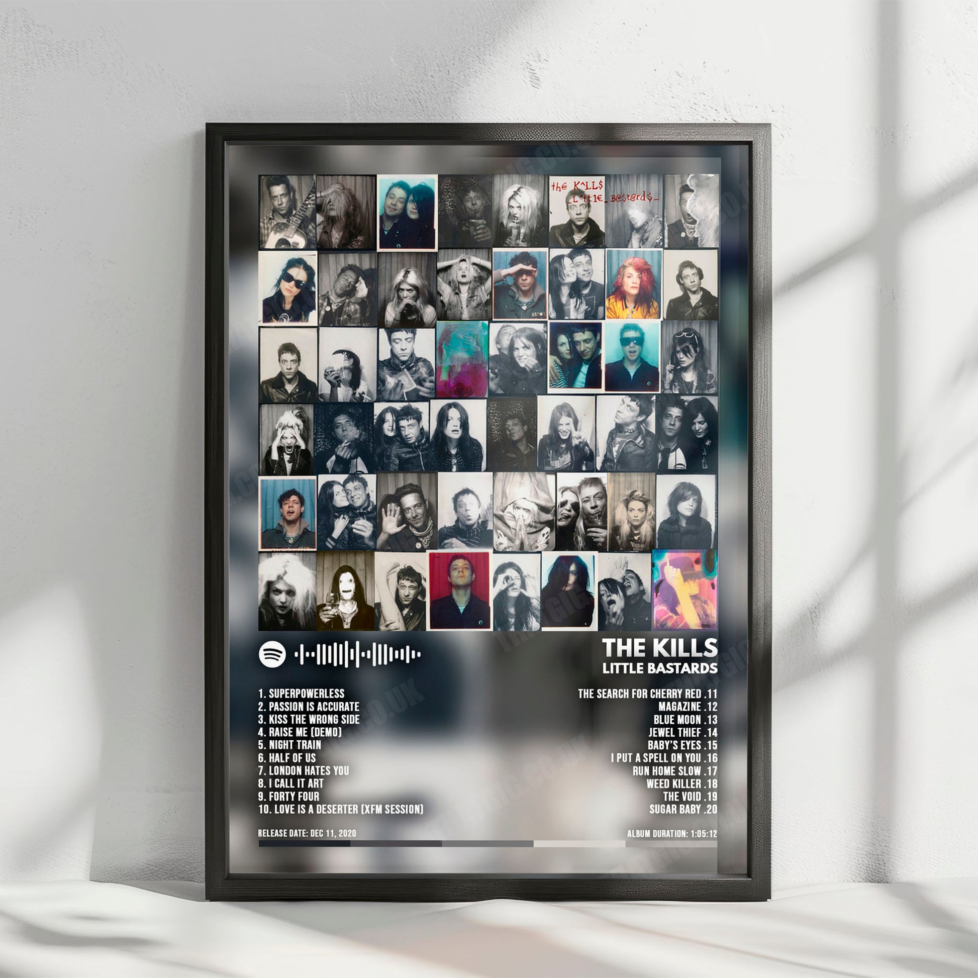 The Kills "Little Bastards" Album Cover Poster - with Complete Tracklist