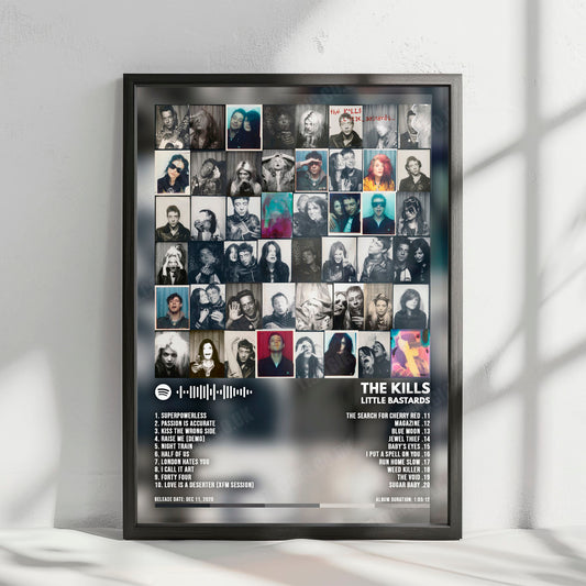 The Kills "Little Bastards" Album Cover Poster - with Complete Tracklist
