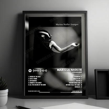 Marissa Nadler "Strangers" Album Cover Poster - with Complete Tracklist