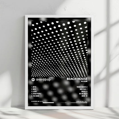 Beach House "Bloom" Album Cover Poster - with Complete Tracklist