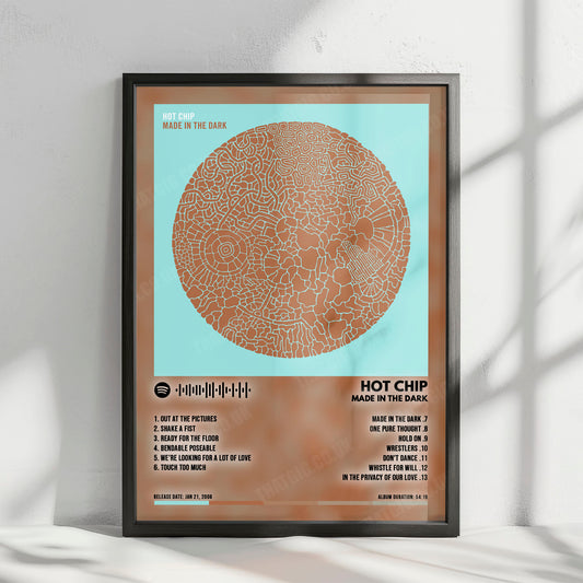 Hot Chip "Made In The Dark" Album Cover Poster - with Complete Tracklist
