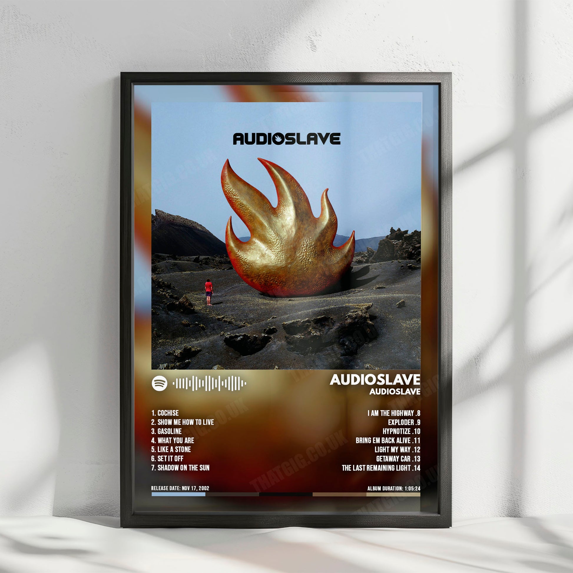 Audioslave "Audioslave " Album Cover Poster - with Complete Tracklist