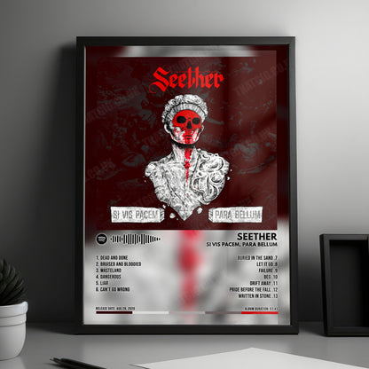 Seether "Si Vis Pacem, Para Bellum" Album Cover Poster - with Complete Tracklist
