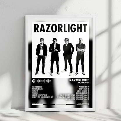 Razorlight "Razorlight" Album Cover Poster - with Complete Tracklist