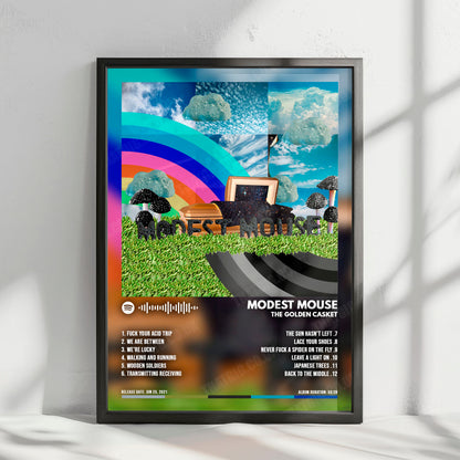 Modest Mouse "The Golden Casket" Album Cover Poster - with Complete Tracklist